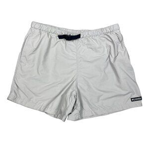 Columbia Womens XL Hiking Outdoor Shorts Elastic Waist Belted Nylon Quick Dry